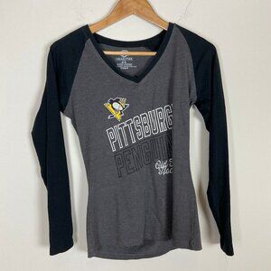OTF Pittsburgh Penguins Old Time Hockey Long Sleeve Shirt